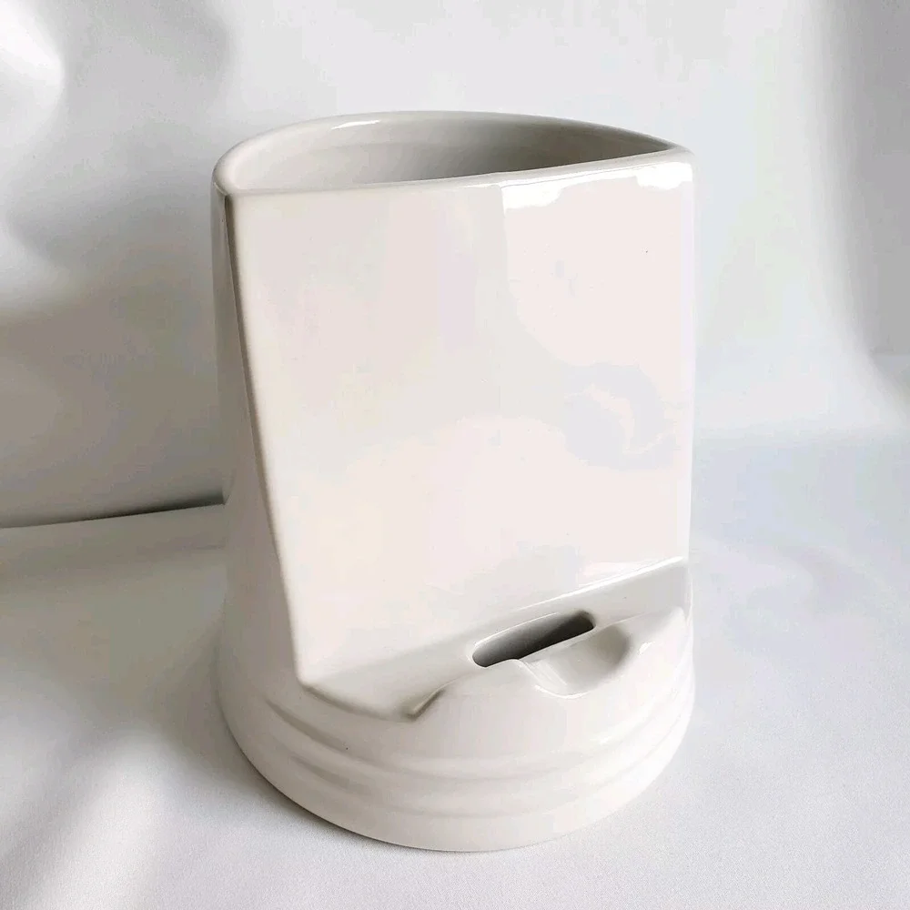Dillards Southern Living Utensil Holder And Tablet Stand White Stoneware